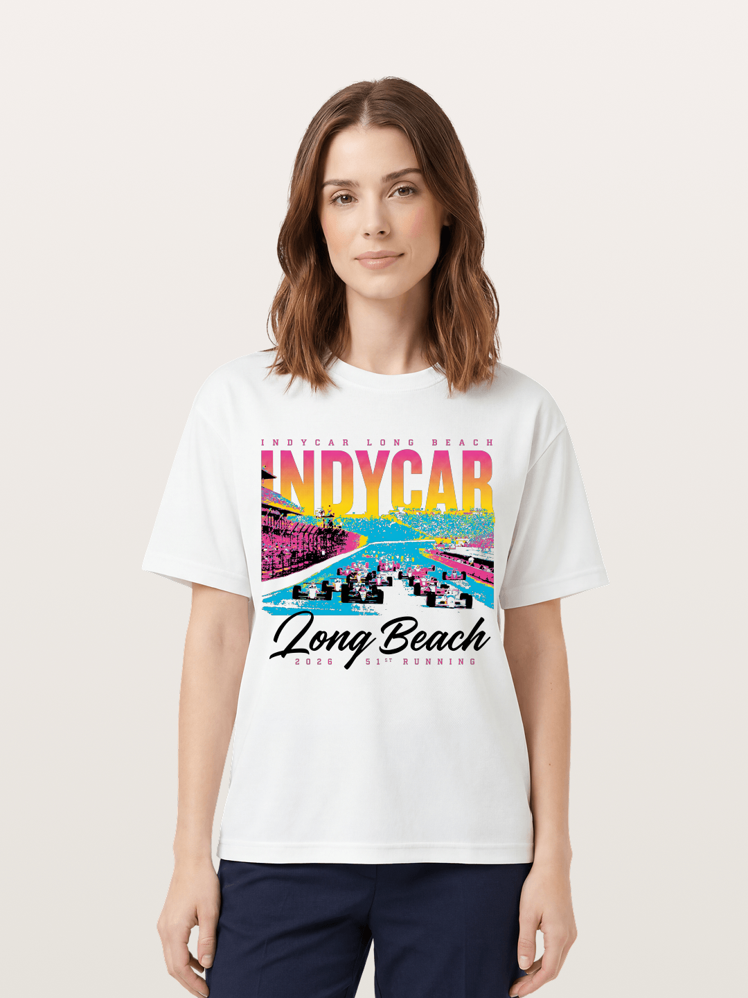2026 Long Beach 51st IndyCar Cotton T-shirt