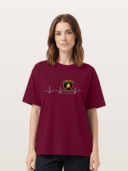 Lamborghini Heartbeat ECG Line Gildan T-shirt