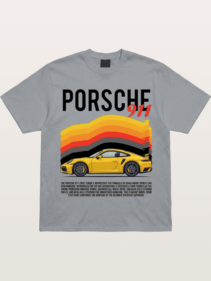 Yellow 911 Supercar Gildan T-shirt