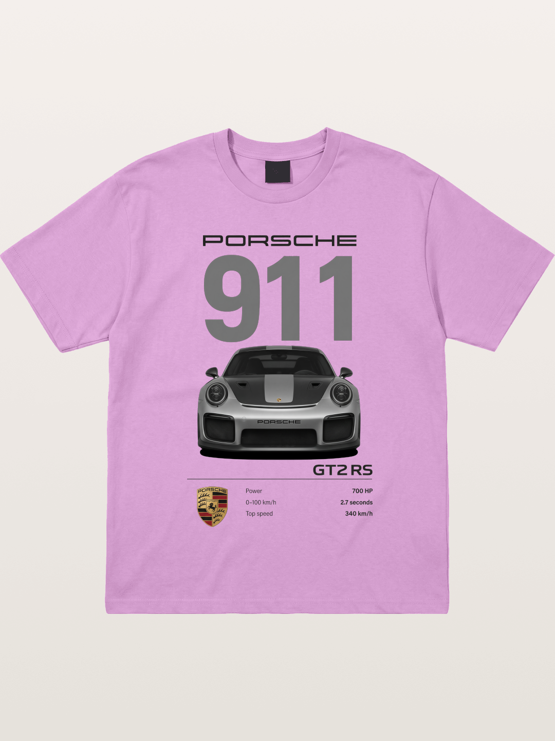 911 GT2 RS Spec Sheet Art Gildan T-shirt