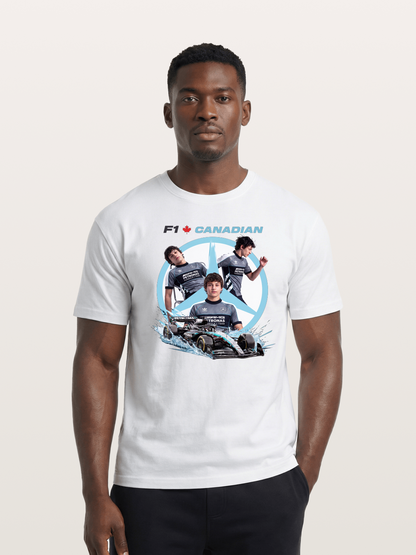 Canadian F1 Mercedes Racing Poster Cotton T-shirt