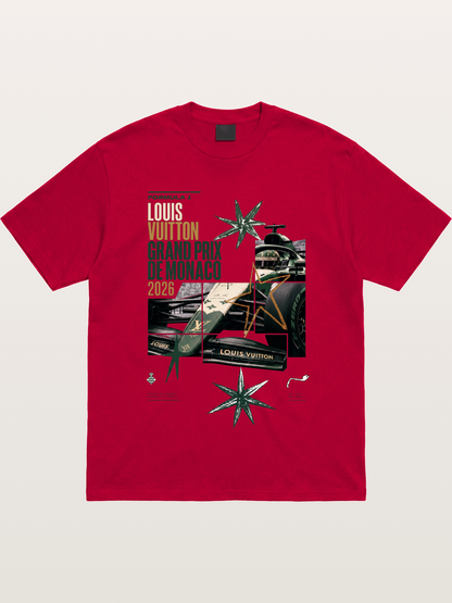 Green LV F1 Race Car Print Gildan T-shirt