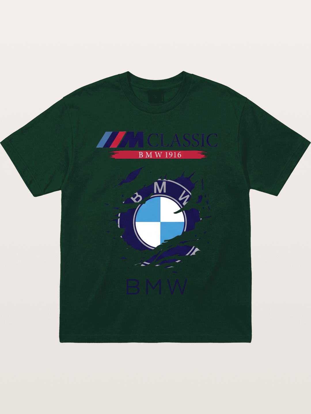 BMW M Colors Tear Effect Gildan T-shirt