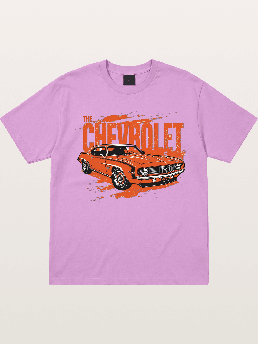 Orange Classic American Car Gildan T-shirt