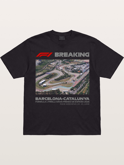 Barcelona Catalunya Track Aerial View Gildan T-shirt
