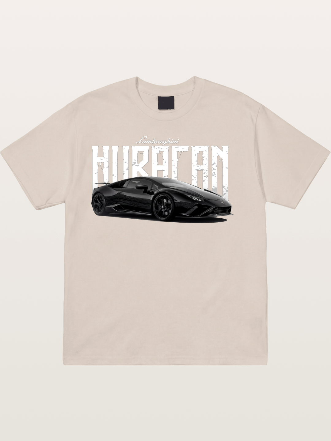 Black Lamborghini Huracan Coupe Cotton T-shirt