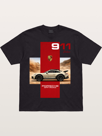 Porsche 911 Offroad Safari Style Cotton T-shirt