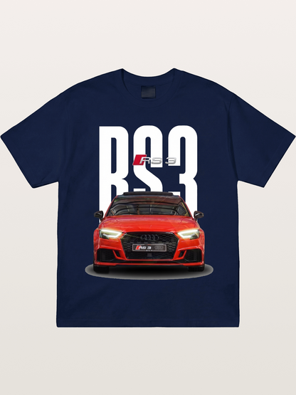 Audi RS3 Red Performance Sedan Gildan T-shirt