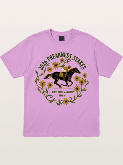 Preakness Stakes Laurel Wreath Badge Gildan T-shirt