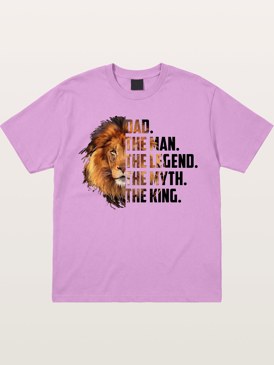 Dad The King Lion Design Gildan T-shirt