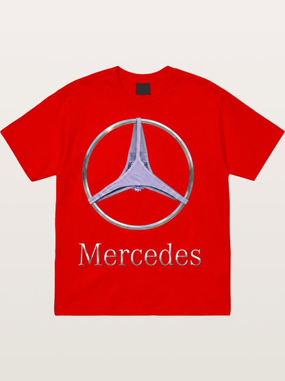 Mercedes Logo Thong Print Cotton T-shirt
