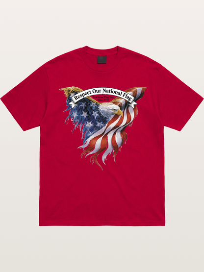 Flag Wing Eagle Banner Art Gildan T-shirt