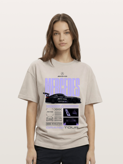 Purple Haze Mercedes Supercar Cotton T-shirt