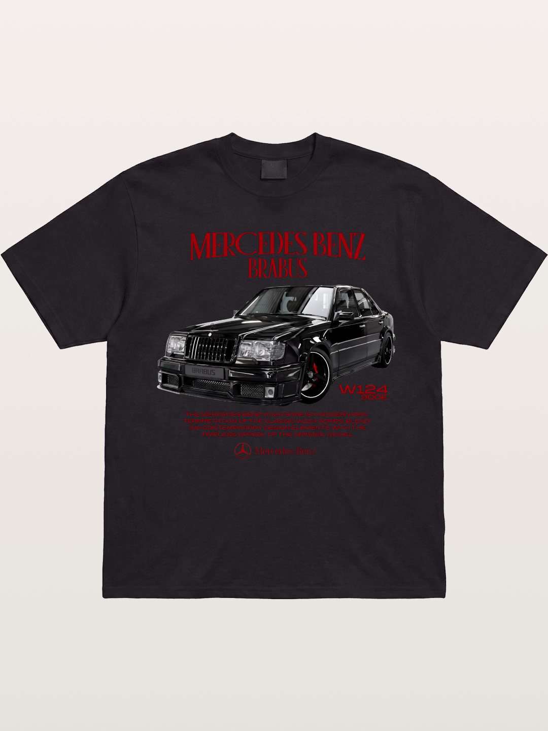 W124 500E Brabus Retro Gildan T-shirt
