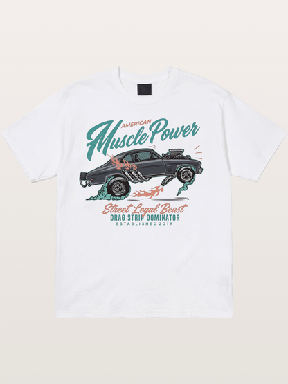 Burnout Power Cotton T-shirt