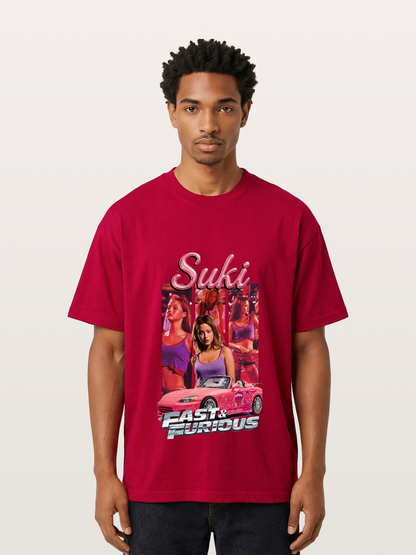 Fast & Furious Pink Crew Gildan T-shirt