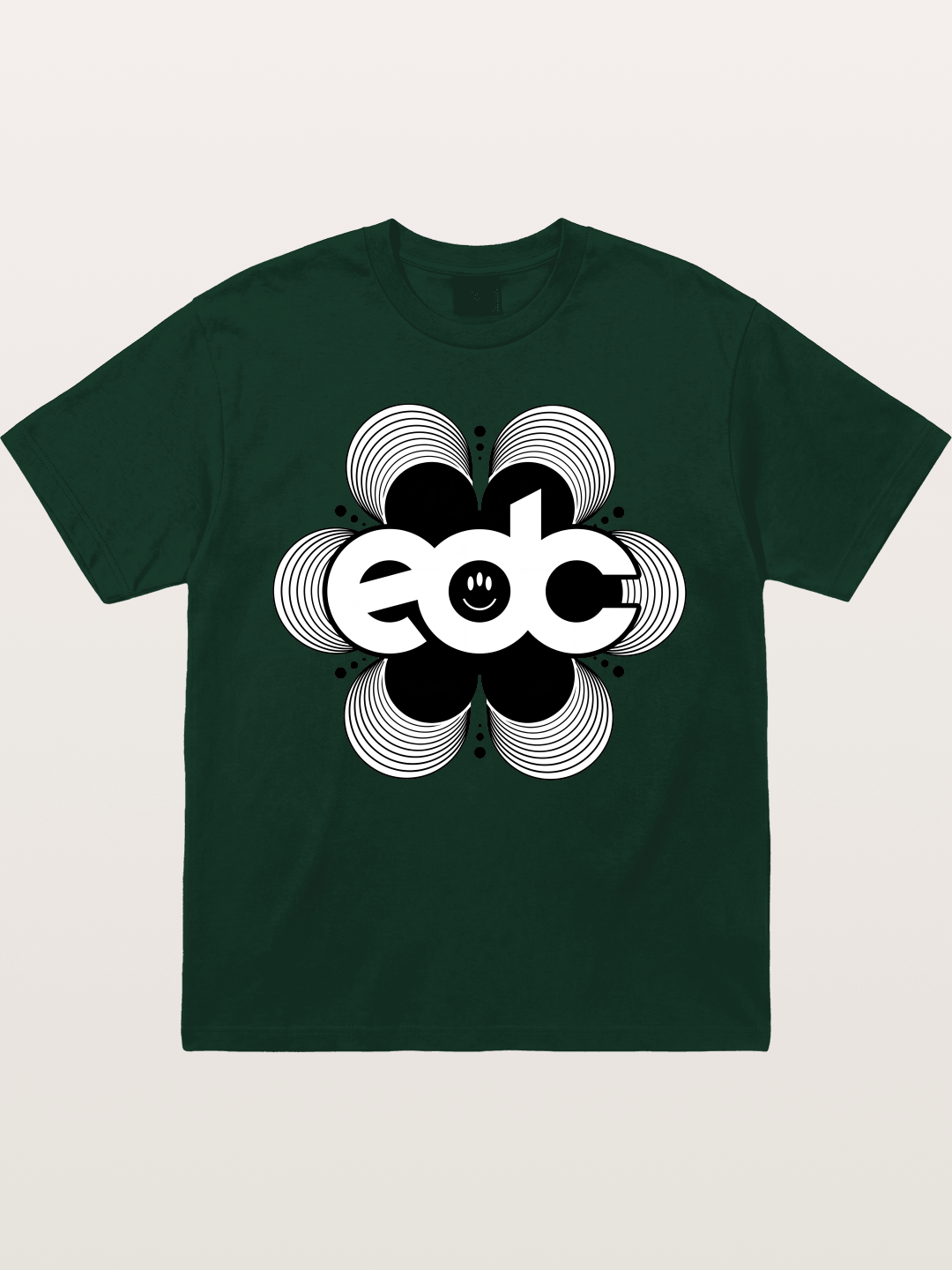 EDC Wavy Daisy Logo Design Gildan T-shirt