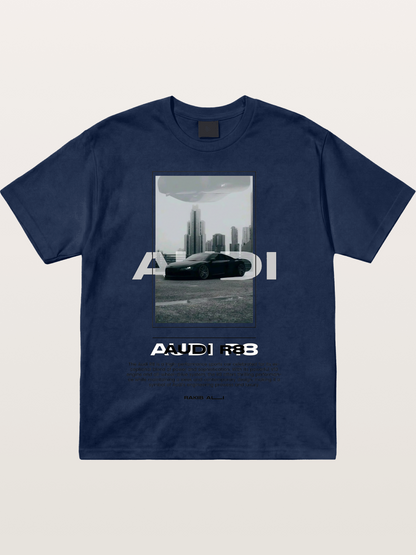 Audi R8 City Night Graphic Cotton T-shirt