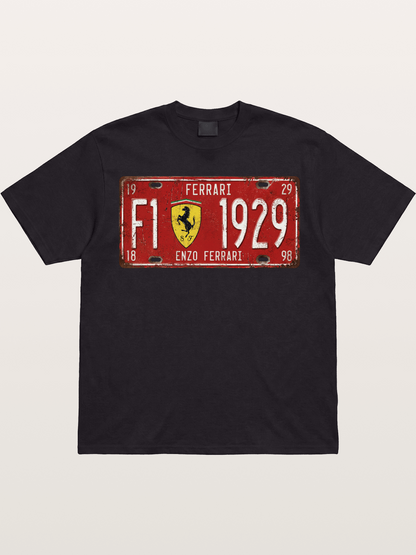 license plate Gildan T-shirt
