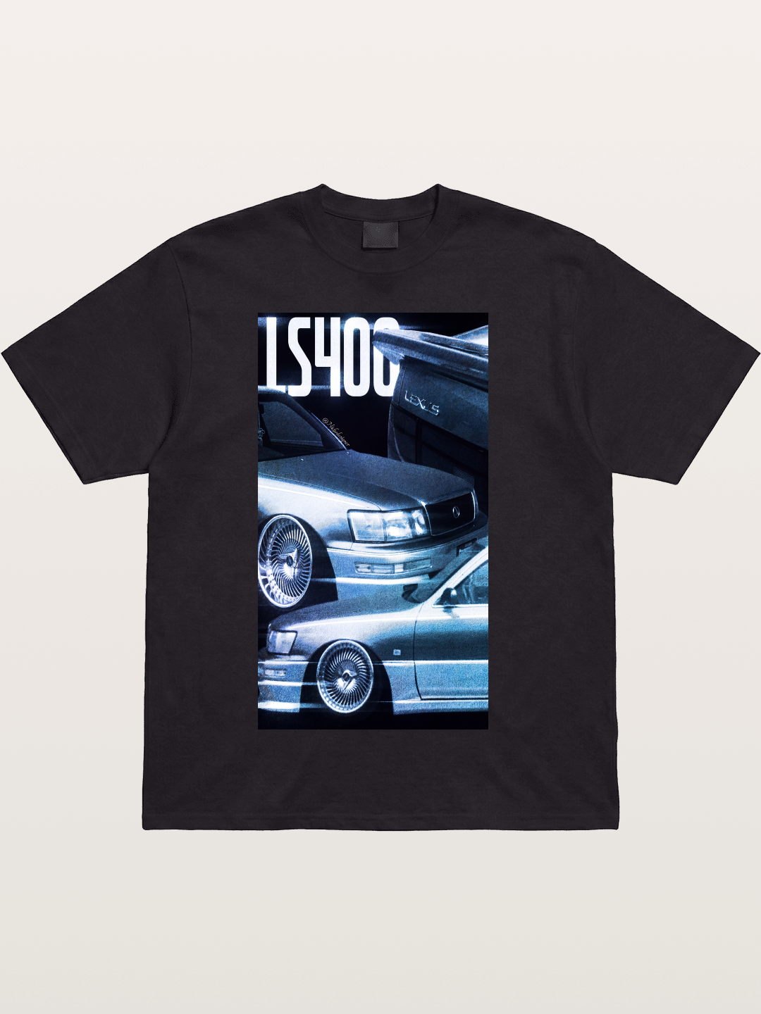 LS400 JDM Double Car Print Cotton T-shirt