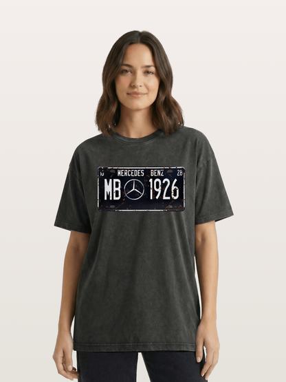Commemorative license plate Washed T-shirt