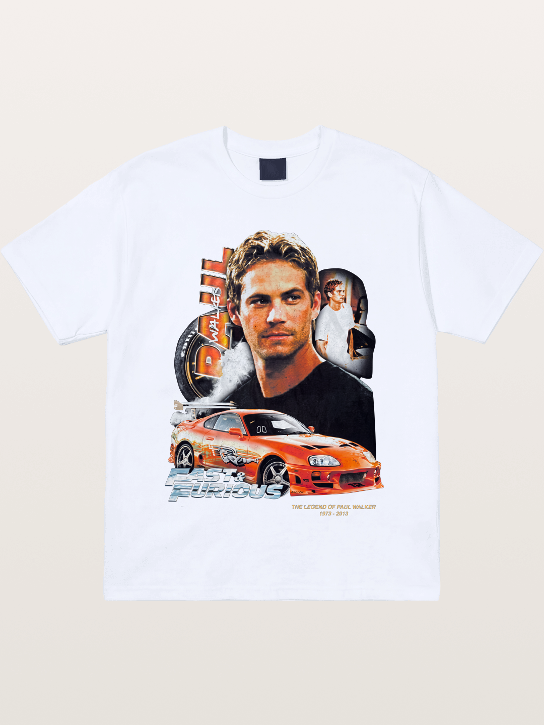 Orange Supra Fast & Furious Gildan T-shirt