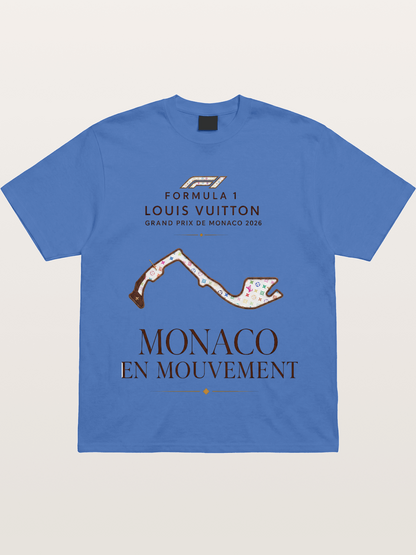 LV x F1 Monaco Track Art Gildan T-shirt