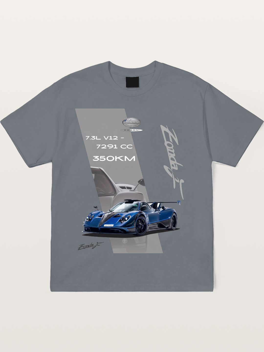Pagani Zonda Technical Print Cotton T-shirt