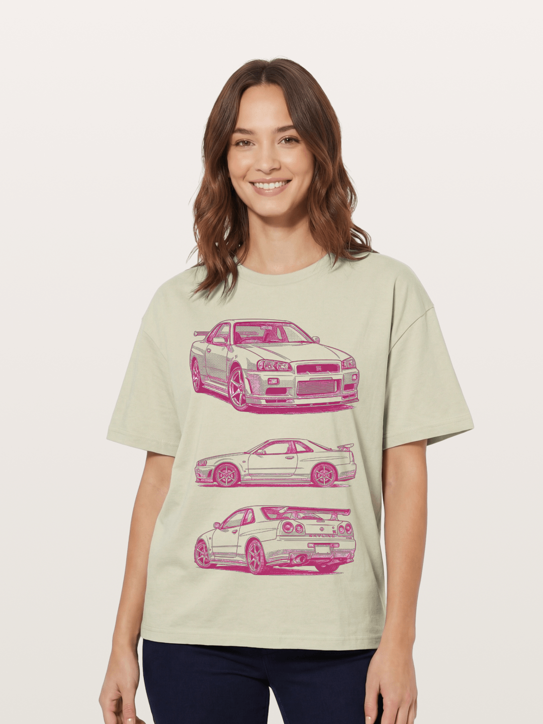 Skyline Sketch Cotton T-shirt