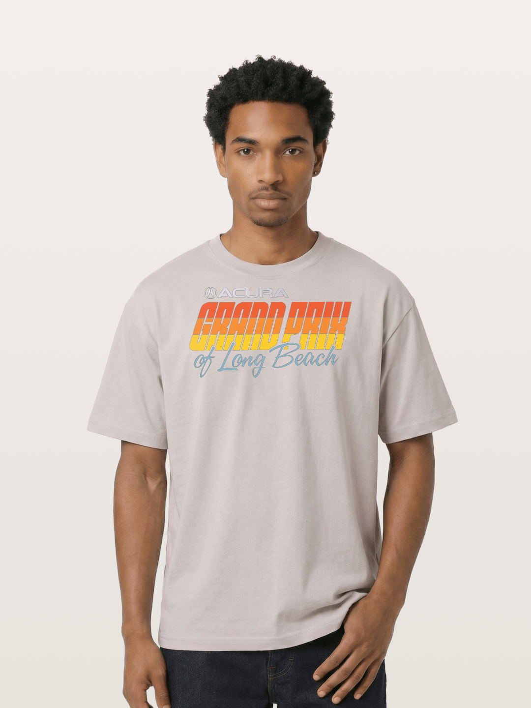 Sunset Grand Prix Typography Cotton T-shirt