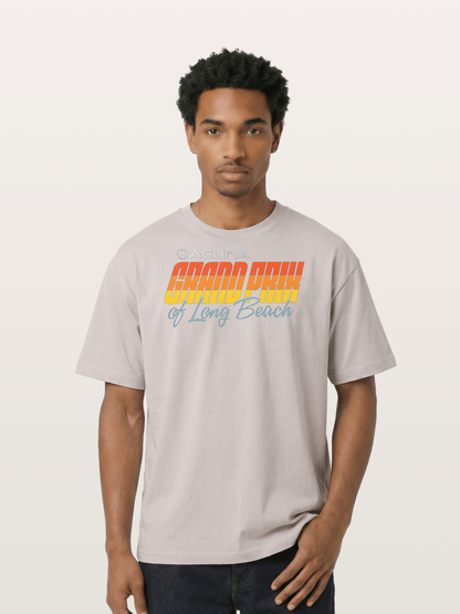Sunset Grand Prix Typography Cotton T-shirt