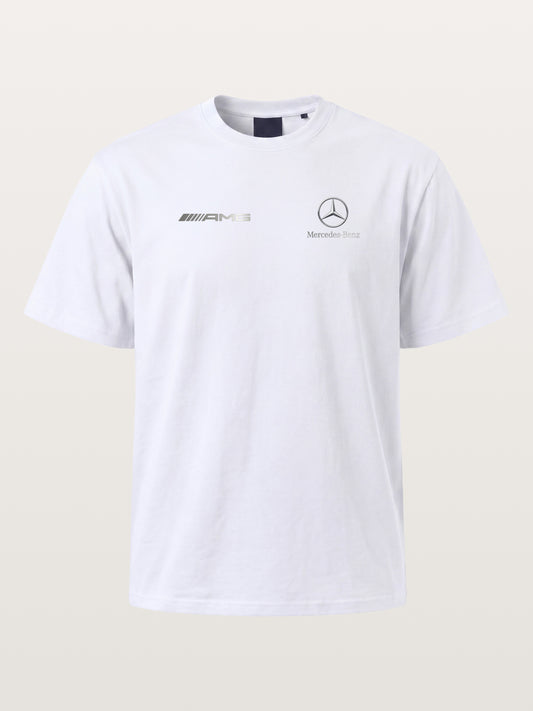 AMG Three Bar With Mercedes Star Cotton T-shirt