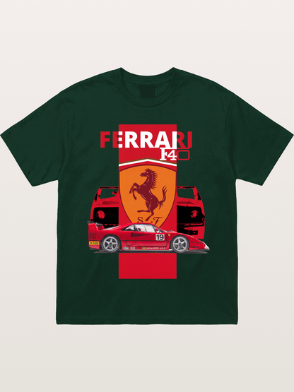 Ferrari F40 Race Car Double View Gildan T-shirt