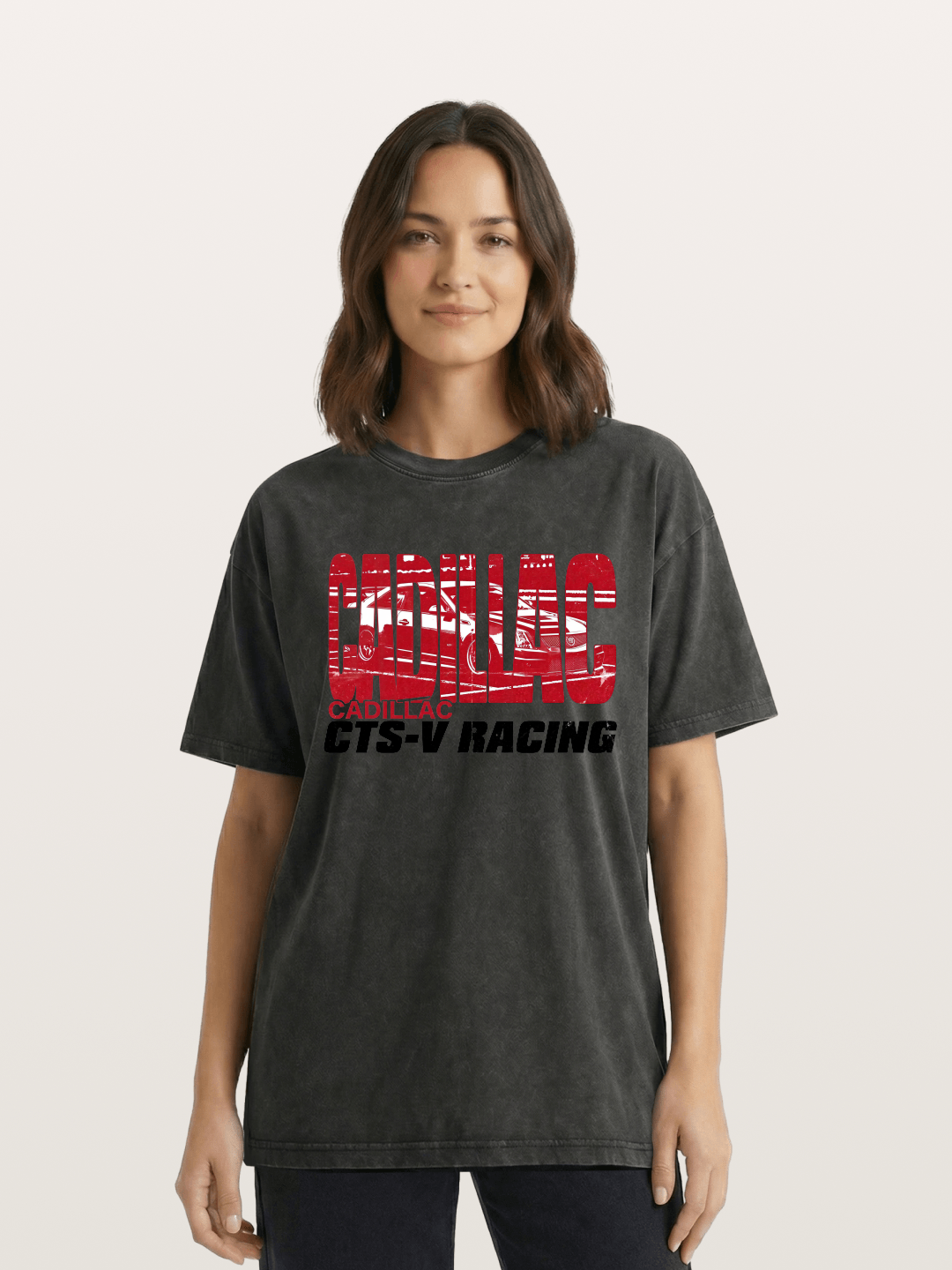 Cadillac CTS-V Racing Typography Washed T-shirt
