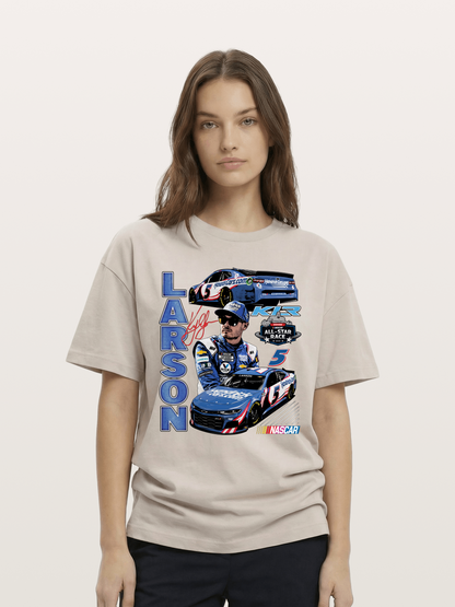 Larson All-Star Race Driver Collage Cotton T-shirt