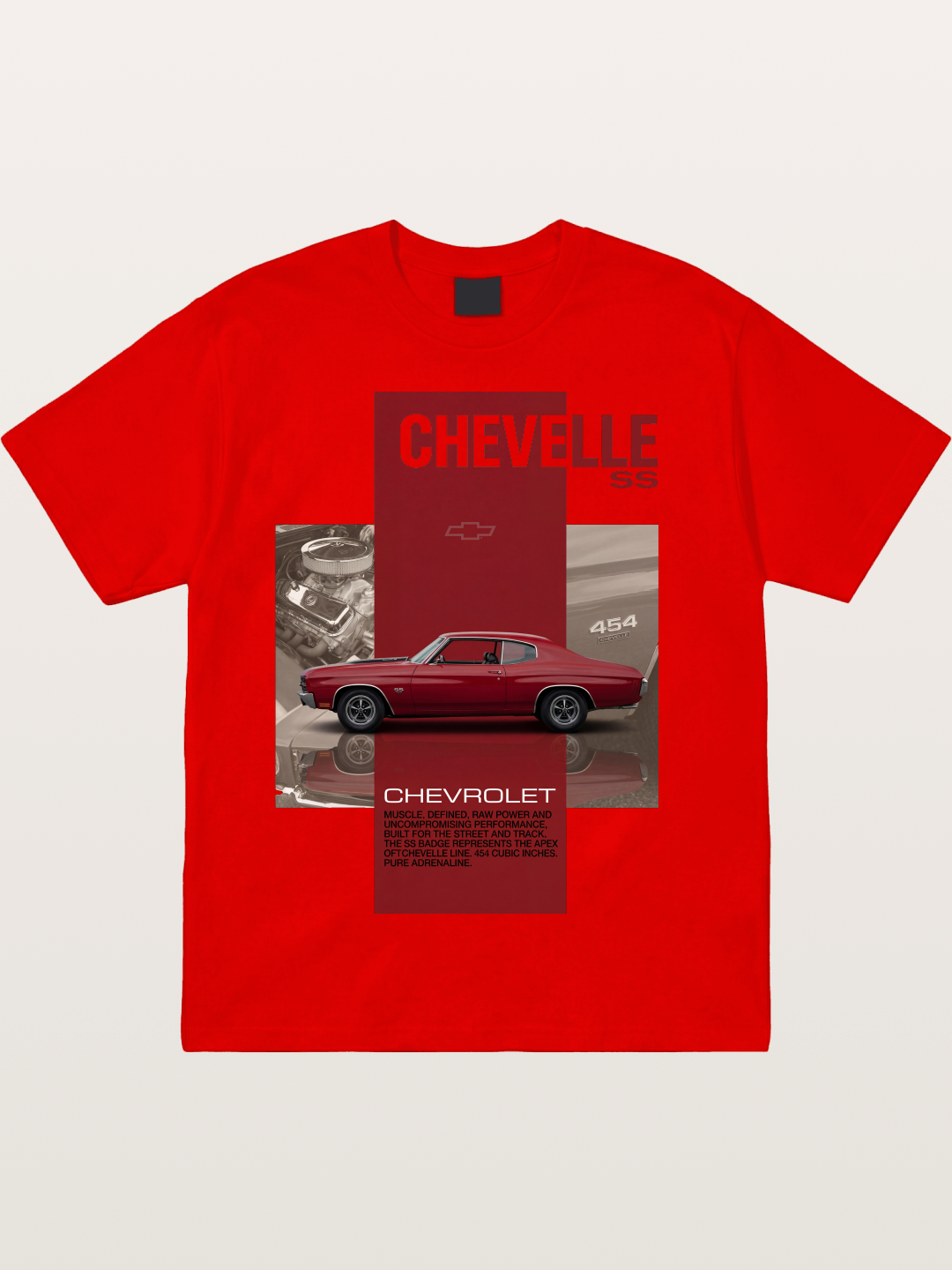 Red Coupe Cotton T-shirt