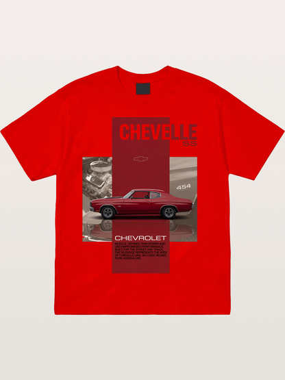 Red Coupe Cotton T-shirt