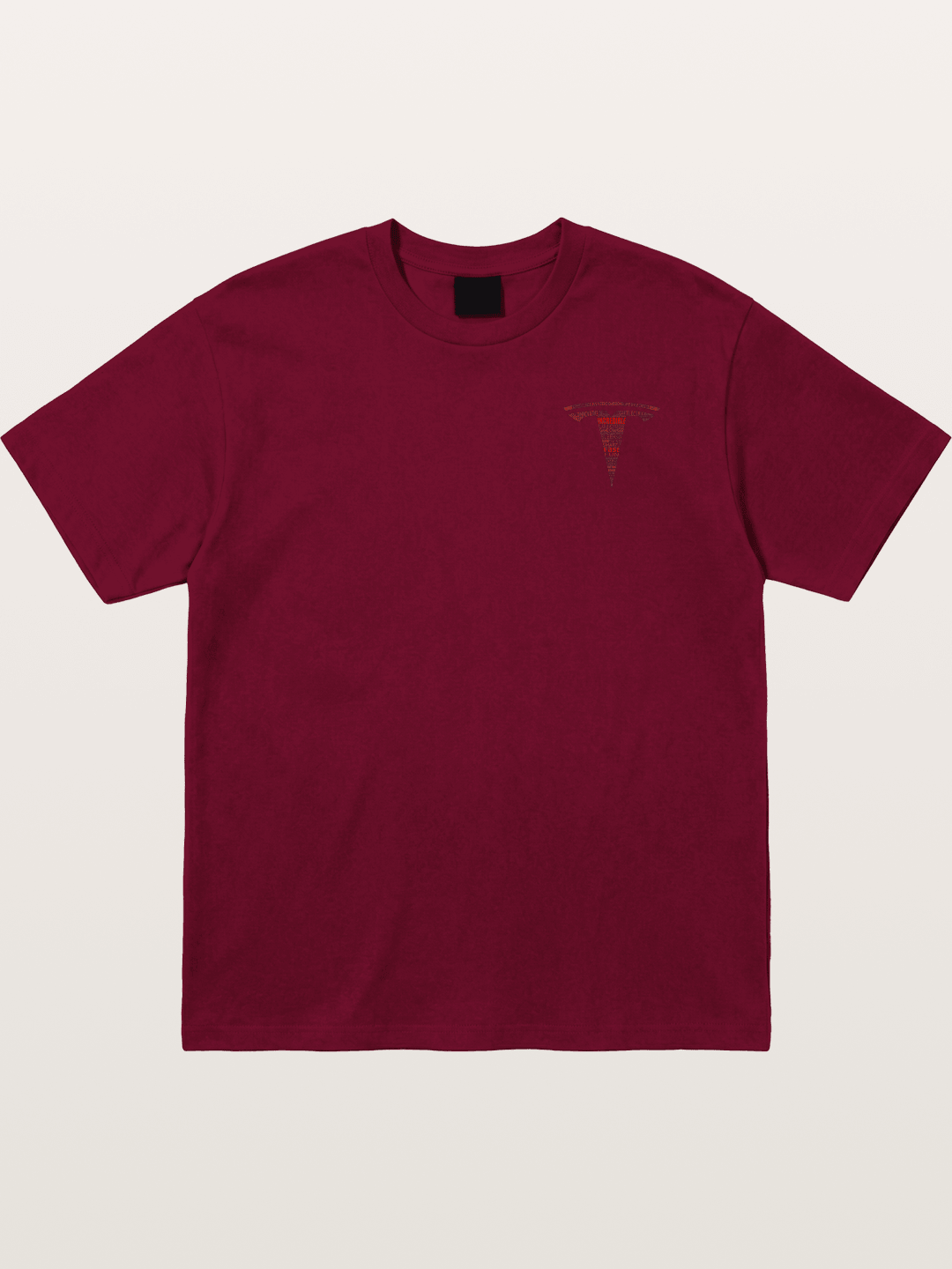 Tesla Word Cloud Heart Print Gildan T-shirt