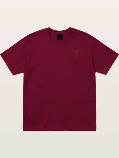 Tesla Word Cloud Heart Print Gildan T-shirt