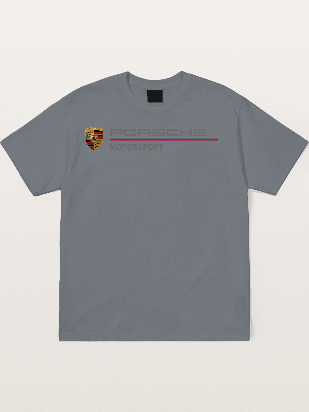 Porsche Motorsport Striped Logo Cotton T-shirt