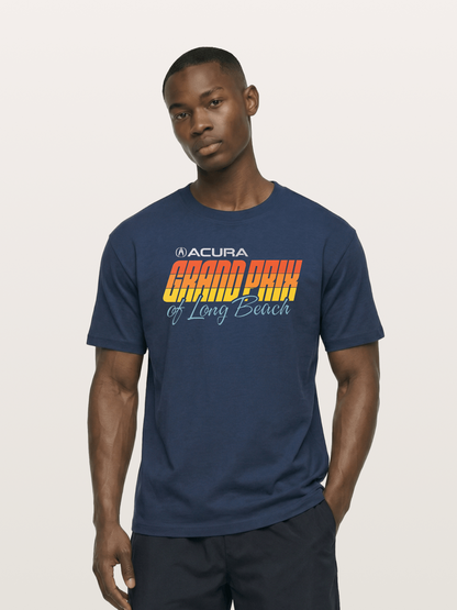 Sunset Grand Prix Typography Cotton T-shirt