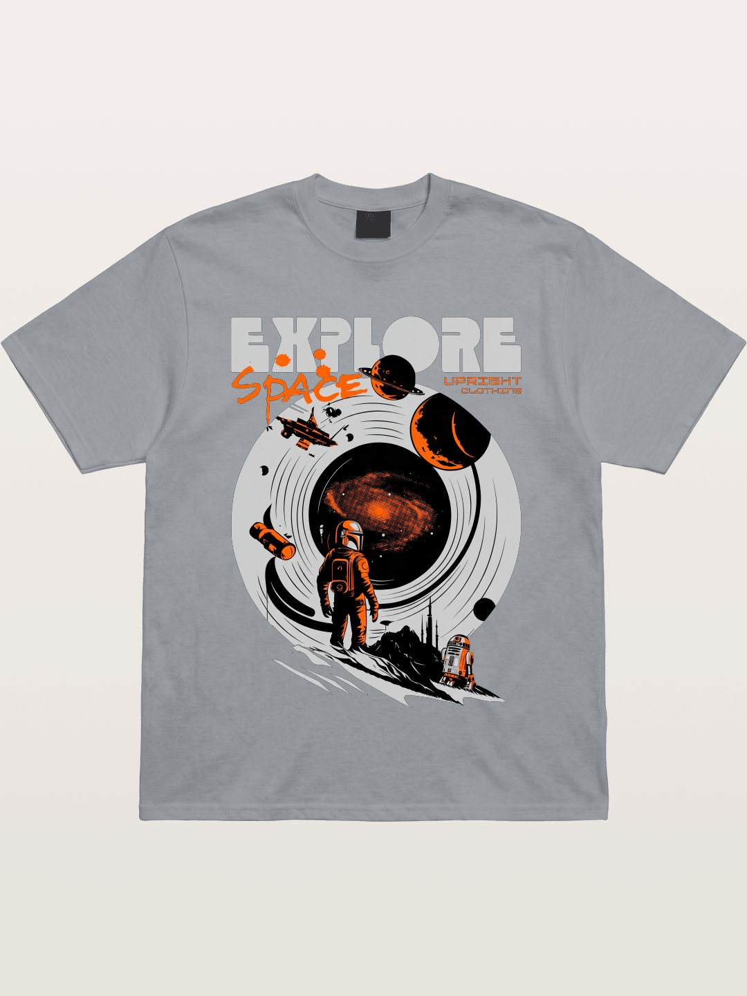 Space Explorer Astronaut Retro Sci-Fi Gildan T-shirt