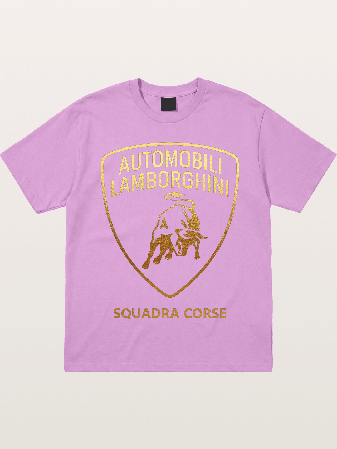 Lamborghini Squadra Corse Gold Shield Gildan T-shirt -----