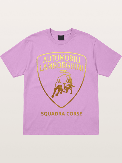 Lamborghini Squadra Corse Gold Shield Gildan T-shirt -----