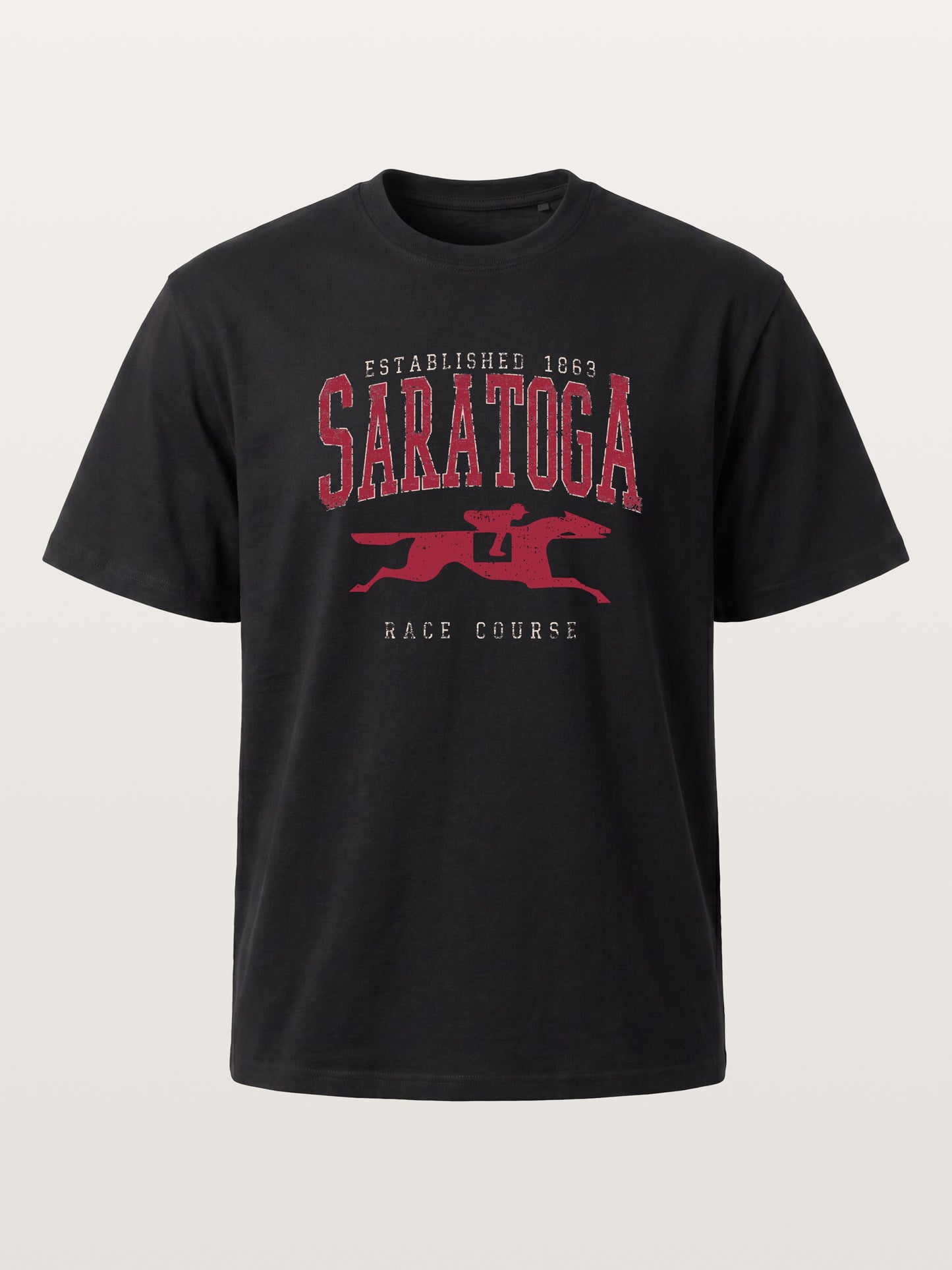 Saratoga Vintage Horse Silhouette Cotton T-shirt