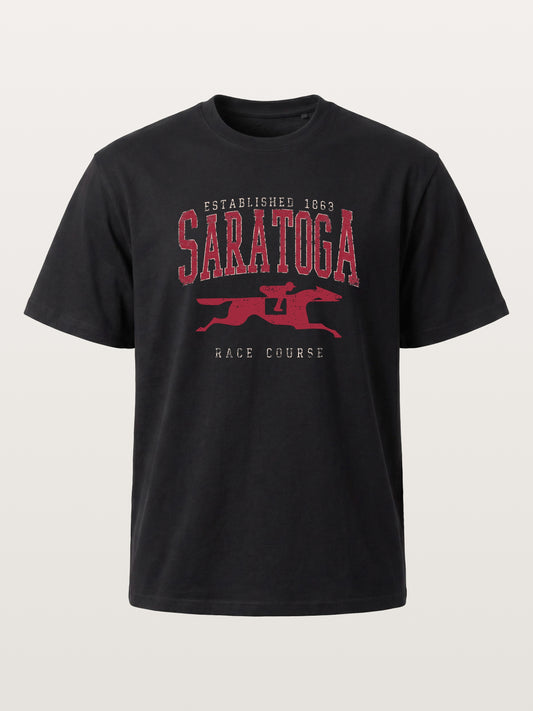 Saratoga Vintage Horse Silhouette Cotton T-shirt