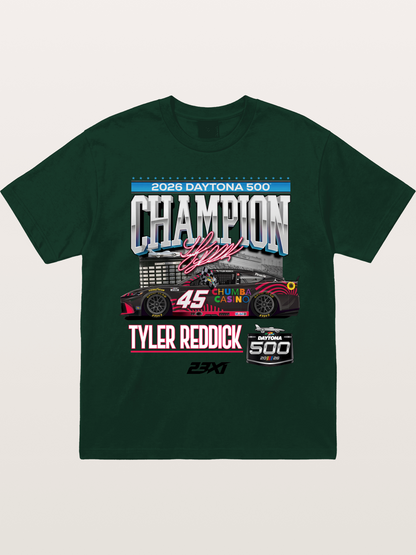 Tyler Reddick Daytona 500 Champion Print Gildan T-shirt