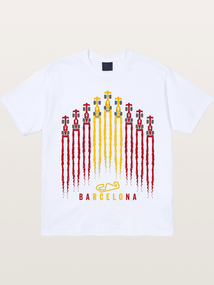 Barcelona GP Racing Column Streaks Gildan T-shirt