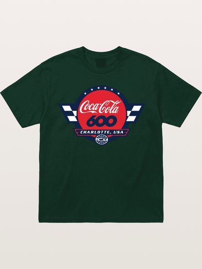Coca-Cola 600 Charlotte USA Race Emblem Gildan T-shirt