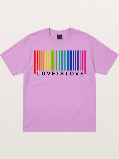 Love Is Love Barcode Style Art Gildan T-shirt
